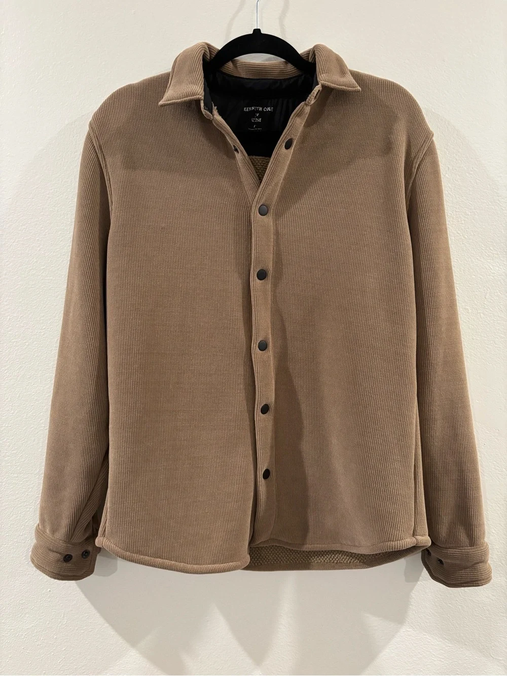 Kenneth Cole Tan Fleece Shirt Jacket